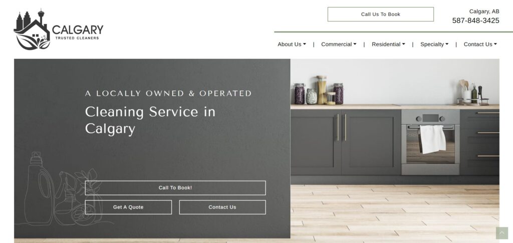 calgary trusted cleaners homepage