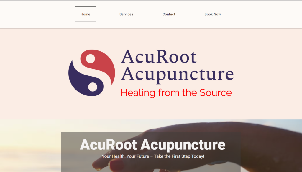 AcuRoot Acupuncture homepage