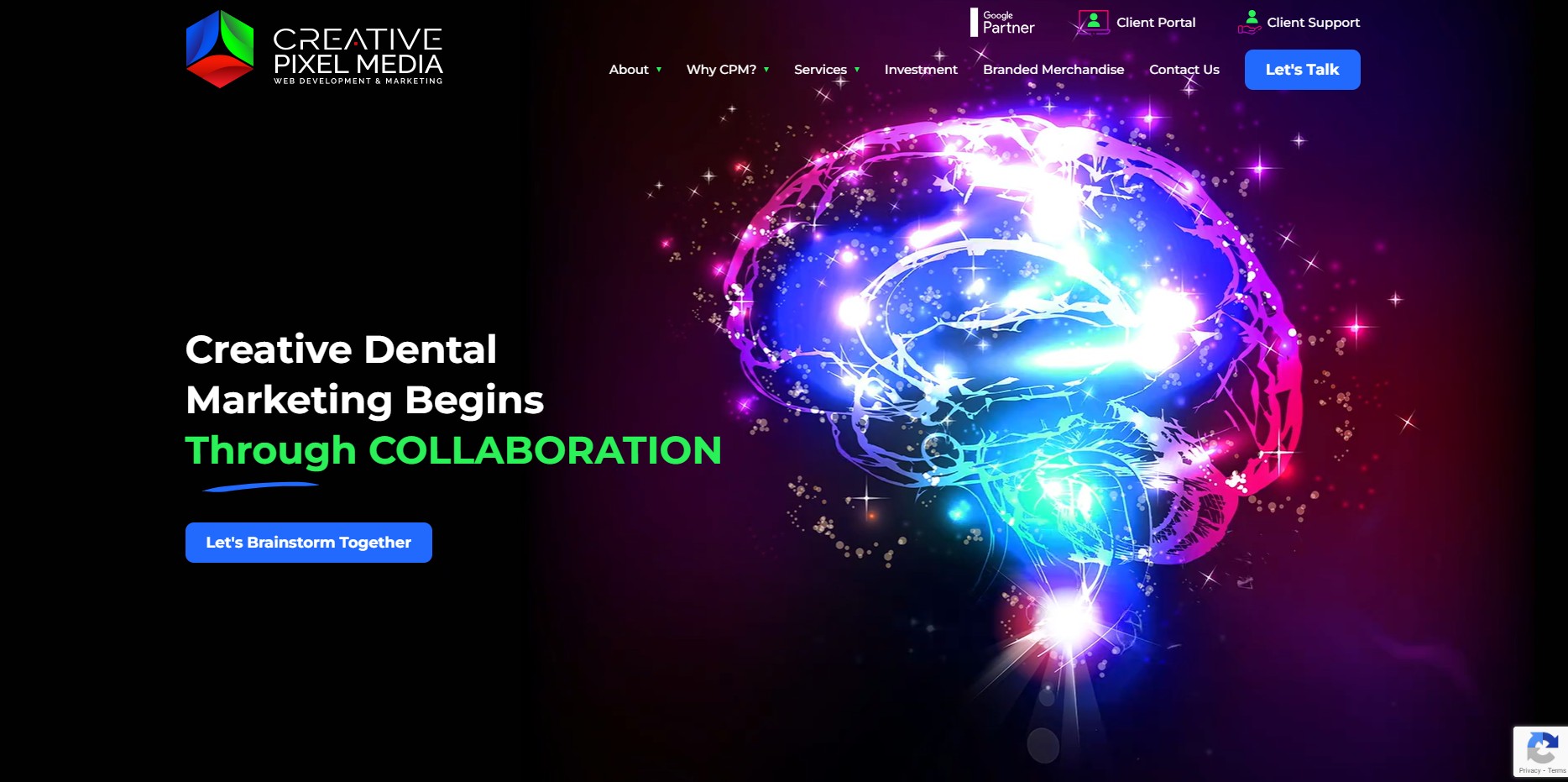 creative pixel media homepage