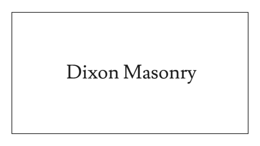 dixon-masonry